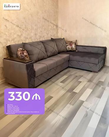 Künc divan – universal model - Ölçülər: 260 × 150 sm - Mexanizm