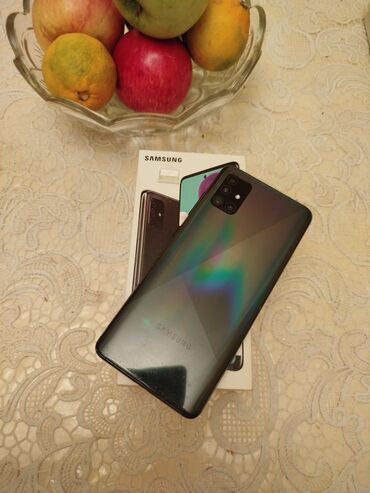 samsung note qiymeti: Samsung Galaxy A51, 128 ГБ, цвет - Серый, Две SIM карты, Face ID, Кнопочный