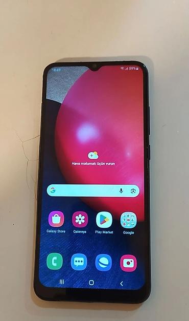 Samsung Galaxy A02 S, 64 GB, rəng - Göy, İki sim kartlı