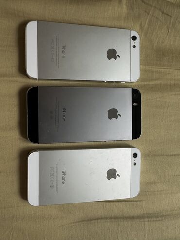 бушные телефоны: IPhone 5s, Колдонулган, 16 ГБ, Space Gray, Кабель