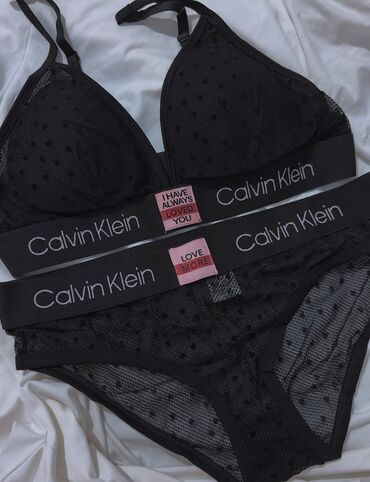 Другое нижнее белье: Комплект Calvin Klein в чёрном цвете - сочетание утончённости