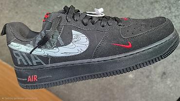 fake vs real tech fleece: Na prodaju potpuno nove patike Nike Air Force 1 '07 LV8 Black — 1