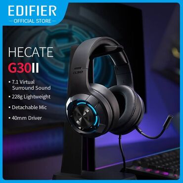 Dinamiklər və musiqi mərkəzləri: EDIFIER G30 II 7.1 Virtual Surround Sound Oyun Qulaqlığı •