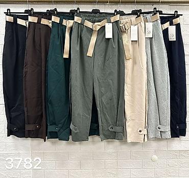 pantalone sat: ✅Ženske elegantne pantalone sa visokim strukom i kaišem
2300 din — 7