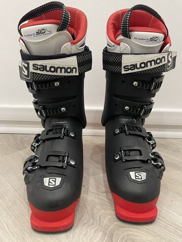 Зимний спорт: Продаю лыжные ботинки Salomon XMAX 26.5 (42 размер примерно) 100ка