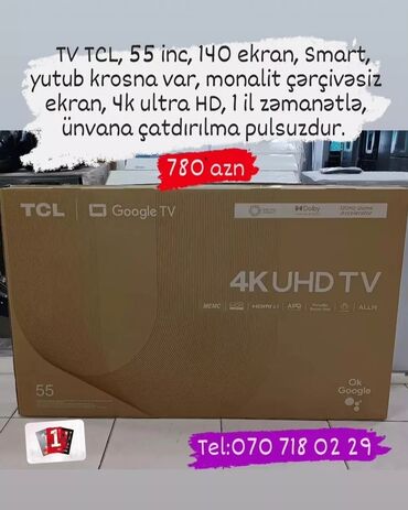 Televizorlar: Anbardan satiş Televizorlar.Unvana çatririlma pulsuzdu.Melumat uçun — 11