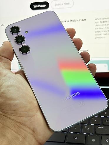 samsung tab a9: Samsung Galaxy A55 5G, 128 GB, rəng - Bənövşəyi, Sensor, Barmaq izi, Simsiz şarj — 2