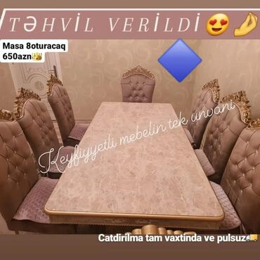 madeyra mebel stol stul: Masa və oturacaq dəstləri