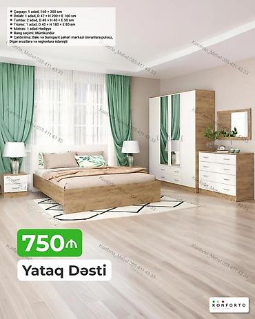 ucuz termo: Yataq Dəsti – 750 ₼ Dəst tərkibi və ölçülər: - Çarpayı: 1 ədəd, 160 × — 1