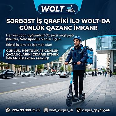 baki sirvan taksi: Sürücü-kuryer tələb olunur, Nəqliyyat təmin edilir, Gündəlik ödəniş, Təcrübəsiz — 1