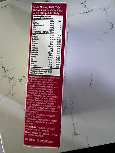 vozol yağı: Turkiyeden alinib Orzax Ocean Mummy – Omega 3, Multivitamin və — 4