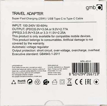 Kablovi za telefone: Punjač 25W PD – Super Fast Charging + USB-C na USB-C kabl - Snaga: 25 — 4