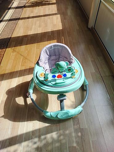 Uşaq gəzdirəni (baby walker) – yaşıl rəngdə, yumşaq oturacaqlı və oyun at lalafo.az — 2 Uşaq gəzdirəni (baby walker) – yaşıl rəngdə, yumşaq oturacaqlı və oyun — 2