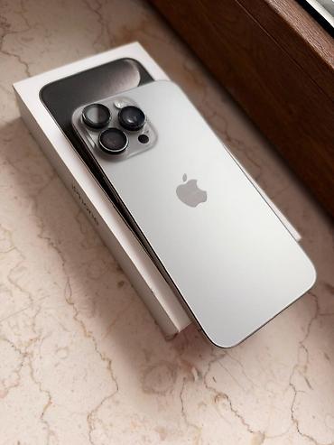 apple 8: IPhone 15 Pro Max, 256 GB, Natural Titanium, Barmaq izi, Face ID, Sənədlərlə — 1