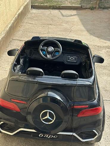 детские самокаты: Детский электромобиль-джип стилизованный под Mercedes (чёрный) - — 2