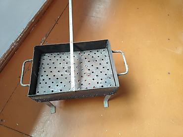 das komur: Metal manqal və sac dəsti İstirahete Piknike gedenler ucun cox rahat — 3