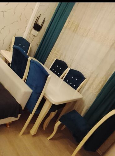 Taburetlər: Qonaq otağı üçün, İşlənmiş, 6 stul