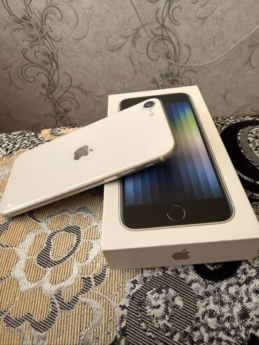 aspirator ikinci əl: IPhone SE 2022, 128 GB, Ağ, Qırıq