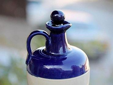Stare vaze i dekor: Ballantines Decanter 1960s dobro poznati brend KOBALT. RETKO. Prazna — 6