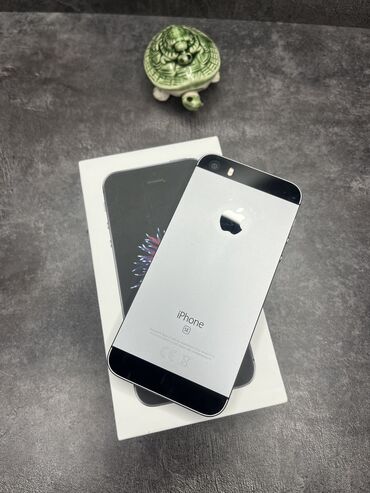 Apple iPhone: IPhone SE, Б/у, 128 ГБ, Space Gray, Чехол, 100 %