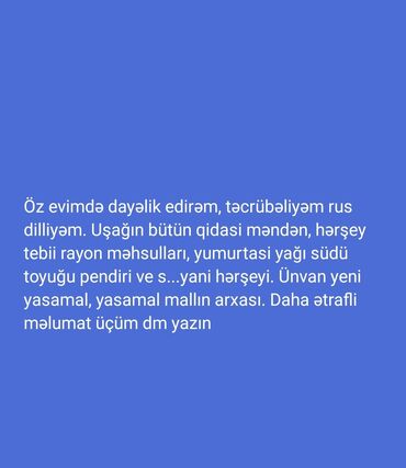 daye elanlari 2018: Dayə