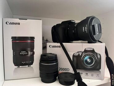 Fotokameralar: Canon EOS 2000D EF-S 18-55 IS II KIT - 550 AZN + LINZA EF 24-70mm lalafo.az -da Fotokameralar: Canon EOS 2000D EF-S 18-55 IS II KIT - 550 AZN + LINZA EF 24-70mm