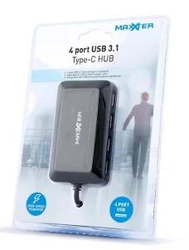 Doking stanice: MAXXER USB 3.1 Type‑C HUB – 4 porta - Četvorostruki USB razdelnik sa — 9