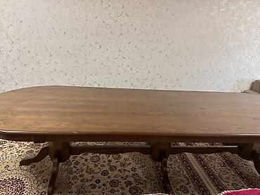study table: Большой обеденный комплект: раздвижной стол + 12 стульев - Стол — 3