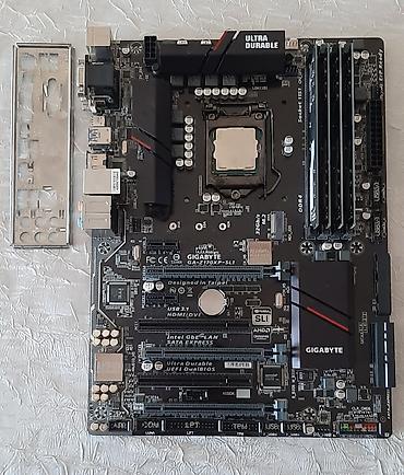 1155 plata: Bundle satılır - 350 AZN Ana plata : Gigabyte GA-Z170XP-SLI CPU  — 1