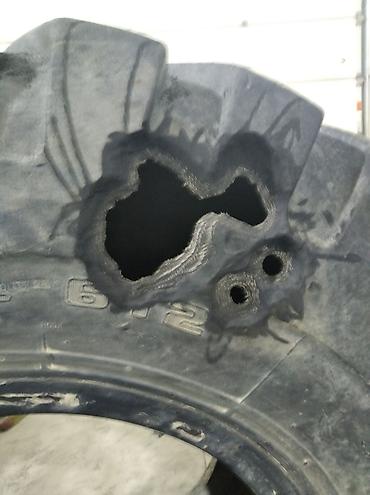 Шины: Ремонт шин на фронтальный погрузчик автокран экскаватор каток и — 18