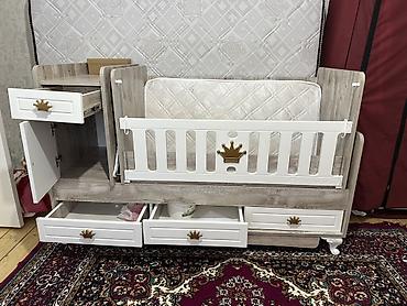 uşağ beşiyi: Uşaq beşiyi – “Melek Bebe” kombi model - Material: ağ–açıq palıd — 6