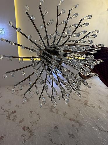 Ev üçün dekor: Çılçıraq, 10 və daha çox lampa, Xrustal — 5