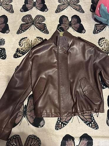tuklu geyim: Dəri kurtka, Massimo Dutti, XS — 2