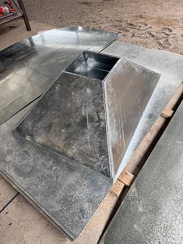 Установка вытяжек и вентиляции: Оцинкованные воздуховодные зонты/колпаки для приточно‑вытяжной — 9