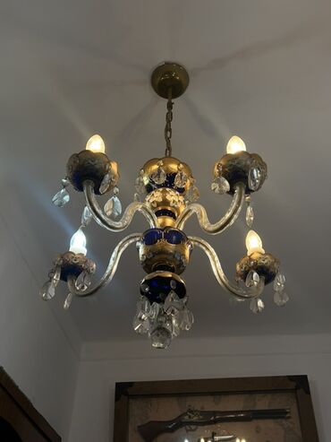 lüstr satışı: Çılçıraq, 5 lampa, Farfor