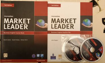 dvd diskler: Market Leader Intermediate ingilis dili kitabı. Az işlənib. Disk ilə