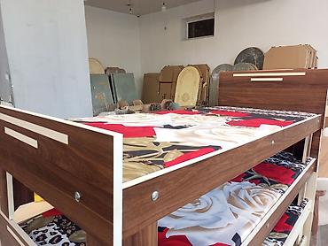 Uşaq mebeli: Çarpayı - Material: Laminat/MDF ağac teksturasında korpus, möhkəm — 2