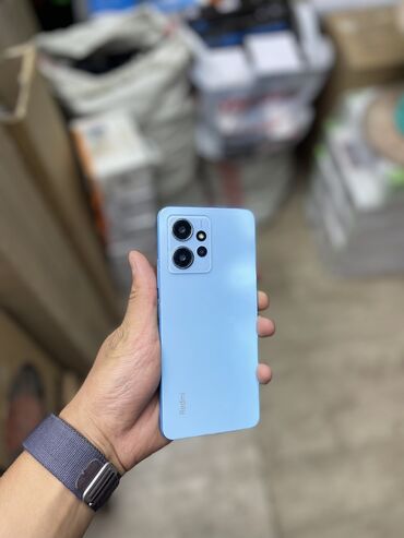 Redmi: Redmi, Redmi Note 12, Б/у, 128 ГБ, цвет - Голубой, 1 SIM, 2 SIM