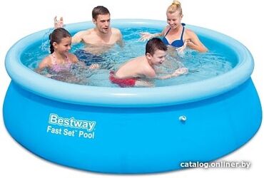 бассейн продаю: Надувной бассейн Bestway 57265 / 57008 Fast Set отличается простотой