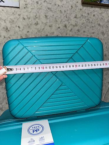 Чемоданы: Чемодан, Новый, Материал: Пластик, Большой (более 70 л), Кодовый замок, С выдвижной ручкой, Вращающиеся колеса на 360° at lalafo.kg — 12 Чемоданы: Чемодан, Новый, Материал: Пластик, Большой (более 70 л), Кодовый замок, С выдвижной ручкой, Вращающиеся колеса на 360° — 12