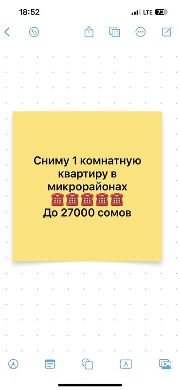 бишкек сниму квартиру 18 000: 1 бөлмө, Менчик ээси, Чогуу жашоосу жок