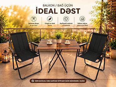 qoz: Masa dəsti Stol dəsti masa dəsti piknik üçün balkon üçün — 1