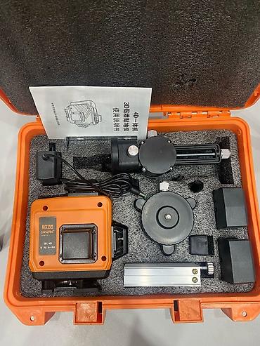 Лазерные уровни: Лазерный уровень Ланзан 4 D Полный Комплект. Адрес магазина : улица — 11