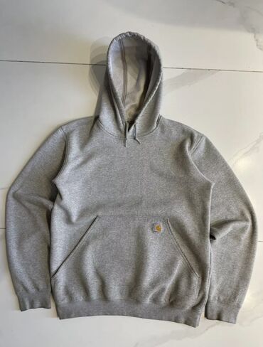 где можно продать старые вещи в бишкеке: Мужская толстовка, L (EU 40), Carhartt, Б/у, цвет - Серый, Самовывоз, Бесплатная доставка, Платная доставка