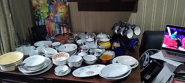 Посуда: Посуда разная цена за все две кастрюльки чайный сервиз кофейный at lalafo.kg — 1 Посуда: Посуда разная цена за все две кастрюльки чайный сервиз кофейный — 1