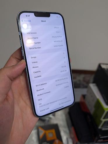 note 14: IPhone 14 Plus, Б/у, 128 ГБ, Голубой — 8