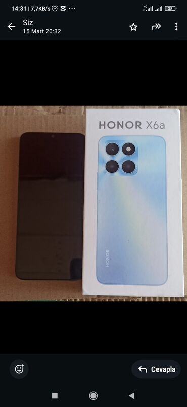 Honor: Honor X6a, 128 GB, rəng - Qara, Düyməli