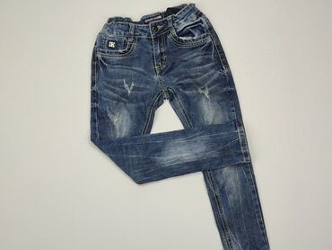 mango regina jeans: Spodnie jeansowe, 8 lat, 122/128, stan - Dobry