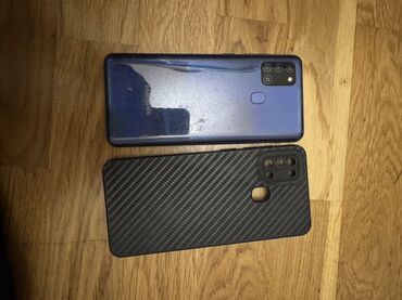 masin ucun monitorlar qiymeti: Samsung Galaxy A21S, 32 ГБ, цвет - Синий, Отпечаток пальца
