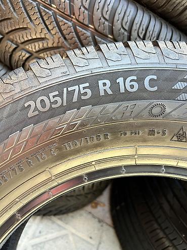 stud 100: Шины 205 / 75 / R 16, Всесезонная, Б/у, Пара, Германия, Continental — 3